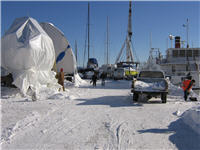 Kingston Marina, active in Winter