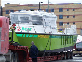 MetalCraft Marine FireStorm 50 high-speed aluminum fireboat