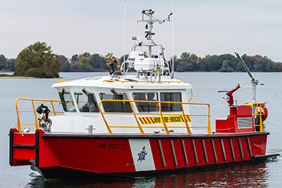 Melbourne Fire Brigade's new FireStorm 40 Fireboat